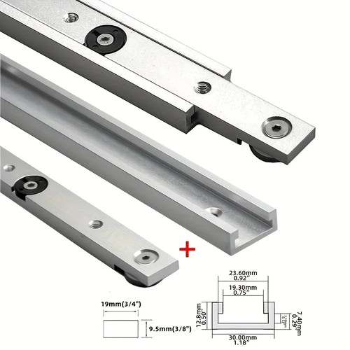 2pcs track miter bar slider - t,