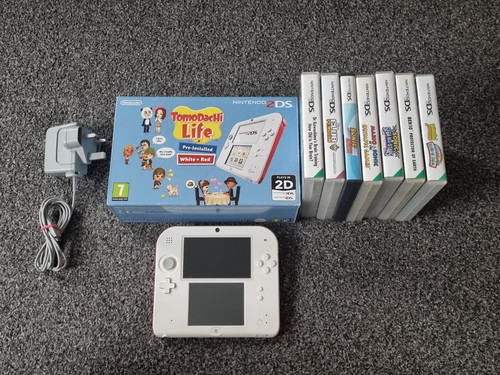 Nintendo 2ds red white - 2ds, red/white