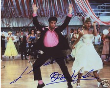 GREASE - JOHN TRAVOLTA & OLIVIA NEWTON JOHN AUTOGRAPH SIGNED PP PHOTO POSTER