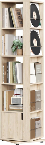 Tier rotating bookshelf with - 5-tier,