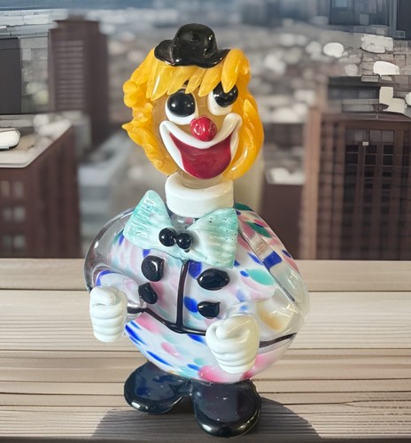 Murano glass clown - murano,