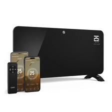 VonHaus Electric Heater 2000W, Glass Panel Radiator with WiFi & Remote Control