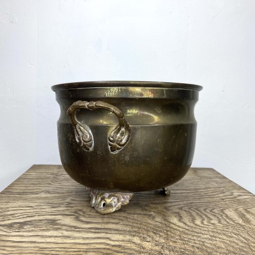 Old ornate vintage brass metal - brass,
