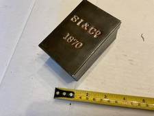 ANTIQUE UNUSUAL 1870 TEA TIN
