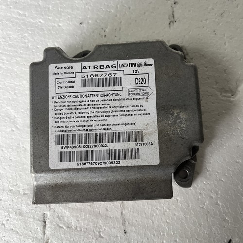 Fiat 500 safety bag control - bag,