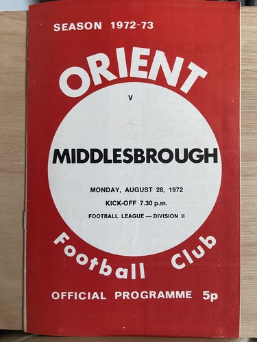 Leyton orient middlesbrough - leyton, v