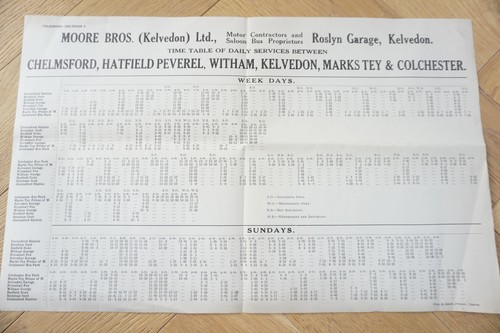 1930s moore bros - moore, kelvedon