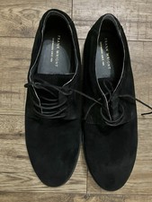 Mens frank wright Black Suede
