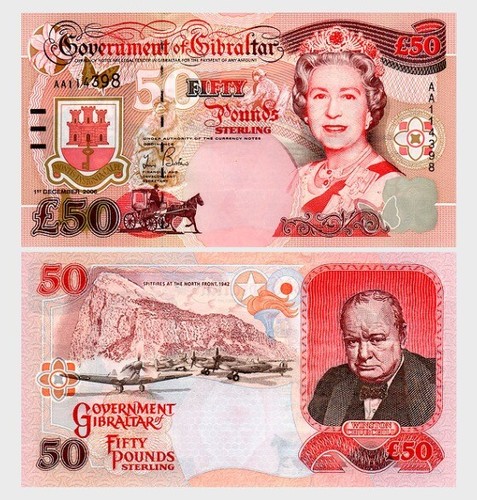 2006 gibraltar banknote - £50,