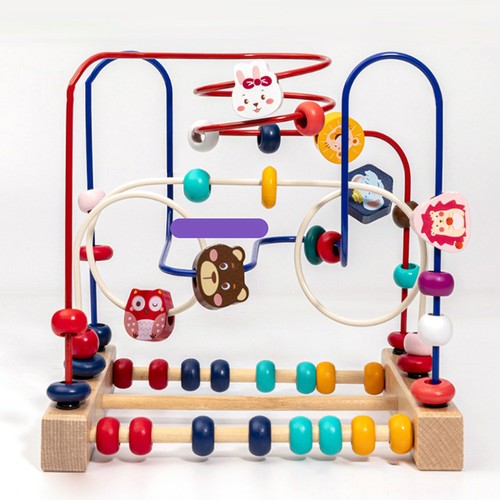 Wooden bead maze roller - bead,