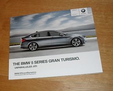 BMW 5 Series Gran Turismo Brochure 2012 - 535I 550I 520d 530d 535d M Sport