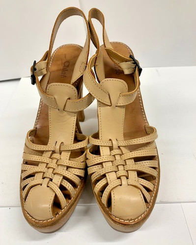 Chloe beige brown - brown, strappy