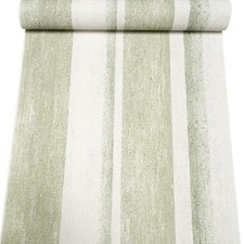 Green White Stripe Wallpaper