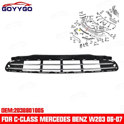 2038801005 front bumper center - front,