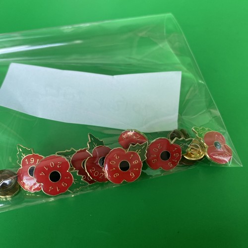 Enamel poppy flower - 11,
