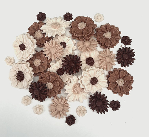 Edible beige brown fondant - 52,