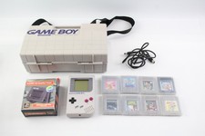 Nintendo Gameboy Original w/ Games Super Mario Land Etc & Carry Case Untested