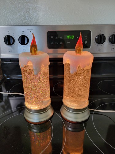 Vtg xmas candles - lamps, with