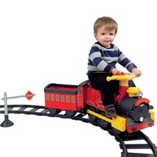 Rollplay Steam Train 6V Electric Ride On Kid Set Track Curve Straight Indoor Toy
