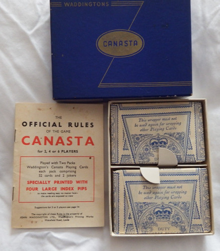 Vintage waddingtons canasta - waddingtons,