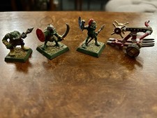 Orc Spear Chukka 1990s Complete Painted OOP Metal And Crew Warhammer Artillery