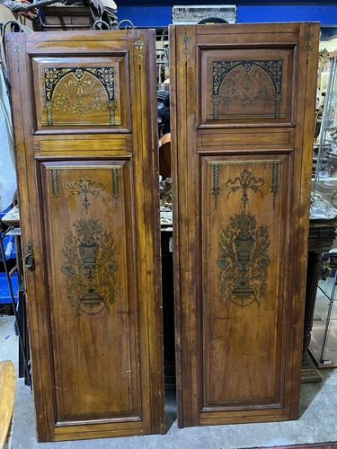 Antique pair mahogany - pair,