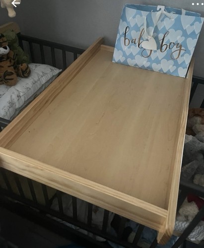 Cot top changing table pine - top,