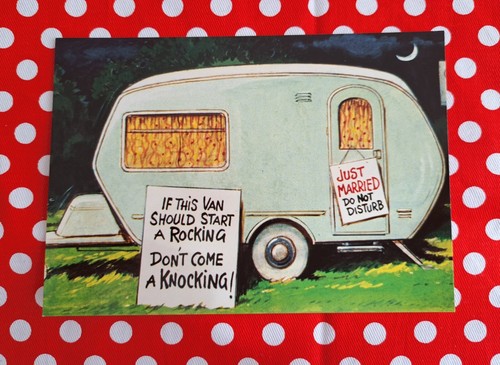 Vintage saucy postcard - vintage,