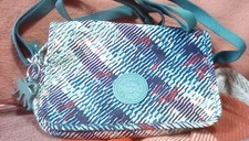 Kipling Delphin Metallic Print Handbag New
