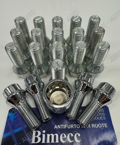 Alloy wheel bolts - silver, for