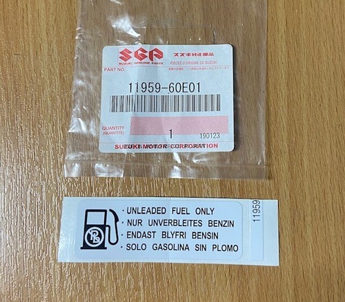 Suzuki unleaded fuel only - ,