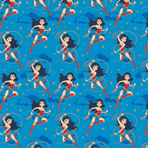 Wonder woman fabric blue - wonder,