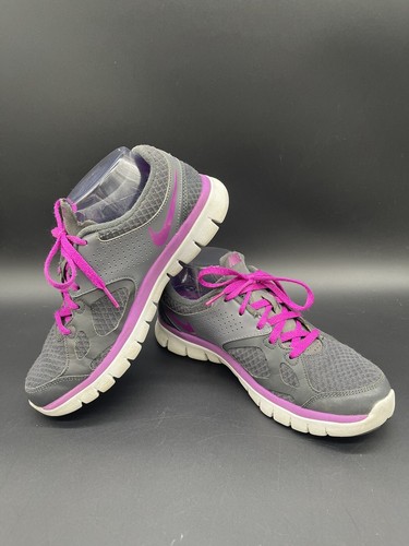 Nike gray purple shoe - gray, flex