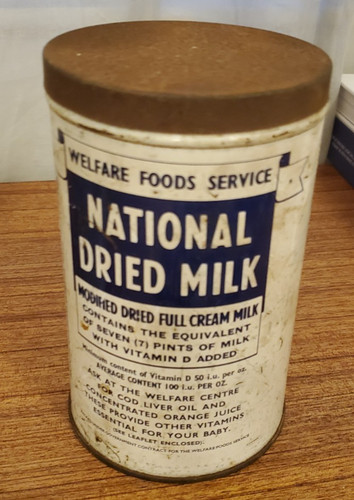 Vintage national dried - dried, milk