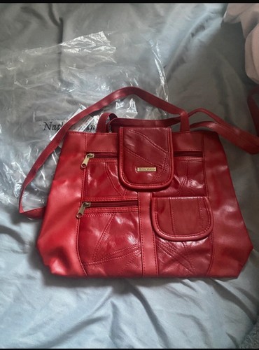 Red handbag shoulder bag with - bag,