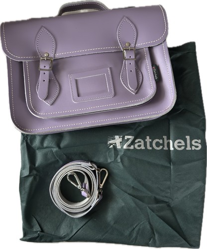 Zatchels lilac leather satchel - zatchels,