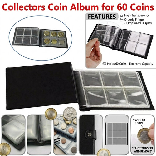 Pocket coin storage album - coin,