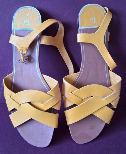 Flat sandals with - with, ankle