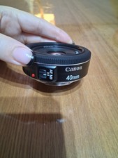 Canon EF 40mm F/2.8 STM Black AF Pancake Wide Angle Lens