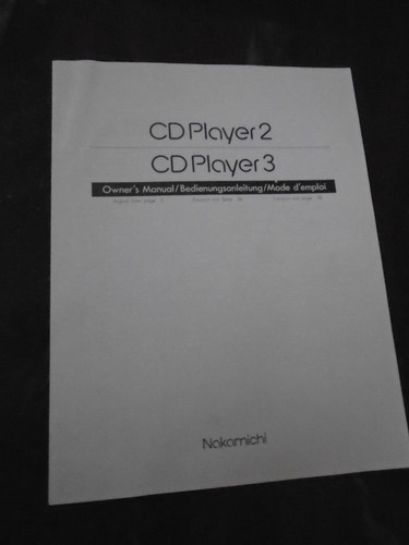 Nakamichi player and - and, 3