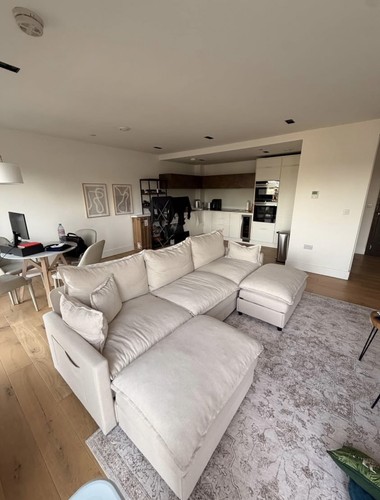 274 shaped sofa - sofa, linen