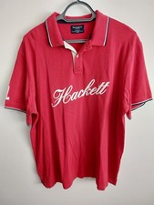 HACKETT  LONDON    2XL XXL   RED  POLO  SHIRT  VERY GOOD USED CONDITION