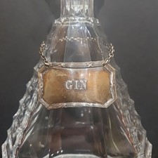 Antique Vintage Decanter Label