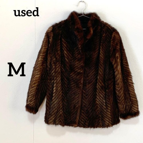 Women brown mink - brown, coat