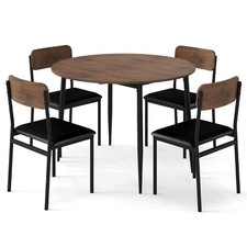 5-Piece Round Drop Leaf Dining