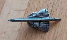 Concorde Airplane Pewter Pin Badge
