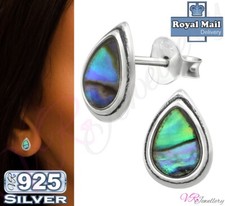 925 Abalone Earrings Sterling
