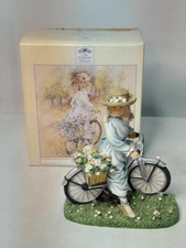 Christine Haworth BICYCLE RIDE Figurine Paint Box Poppets Leonardo Collection