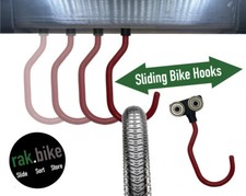 Sliding bike hooks for bicycle - hooks,