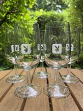 5 x Vintage Playboy Remy Martin Cognac/Cocktail Glasses. Rare. VG Condition